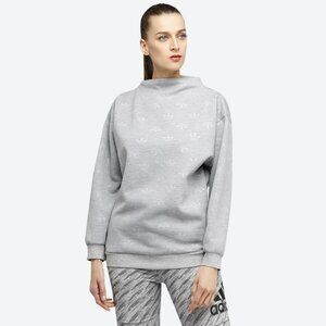 Adidas Originals Long Sleeve High Neck Sweatshirt 26" P2P Oversized Fit